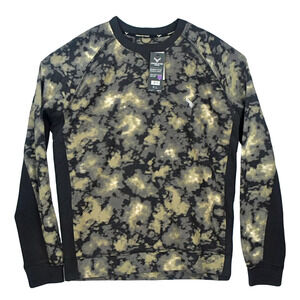 Cross Eyed Moose French Terry Camo Y2K Revival Grunge Pullover Size XL NWT